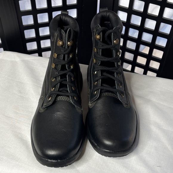🖤 Dr. Comfort Boss Black Work/Hiking Boots 12 W Wide Leather NWOT 🖤 - Picture 4 of 12